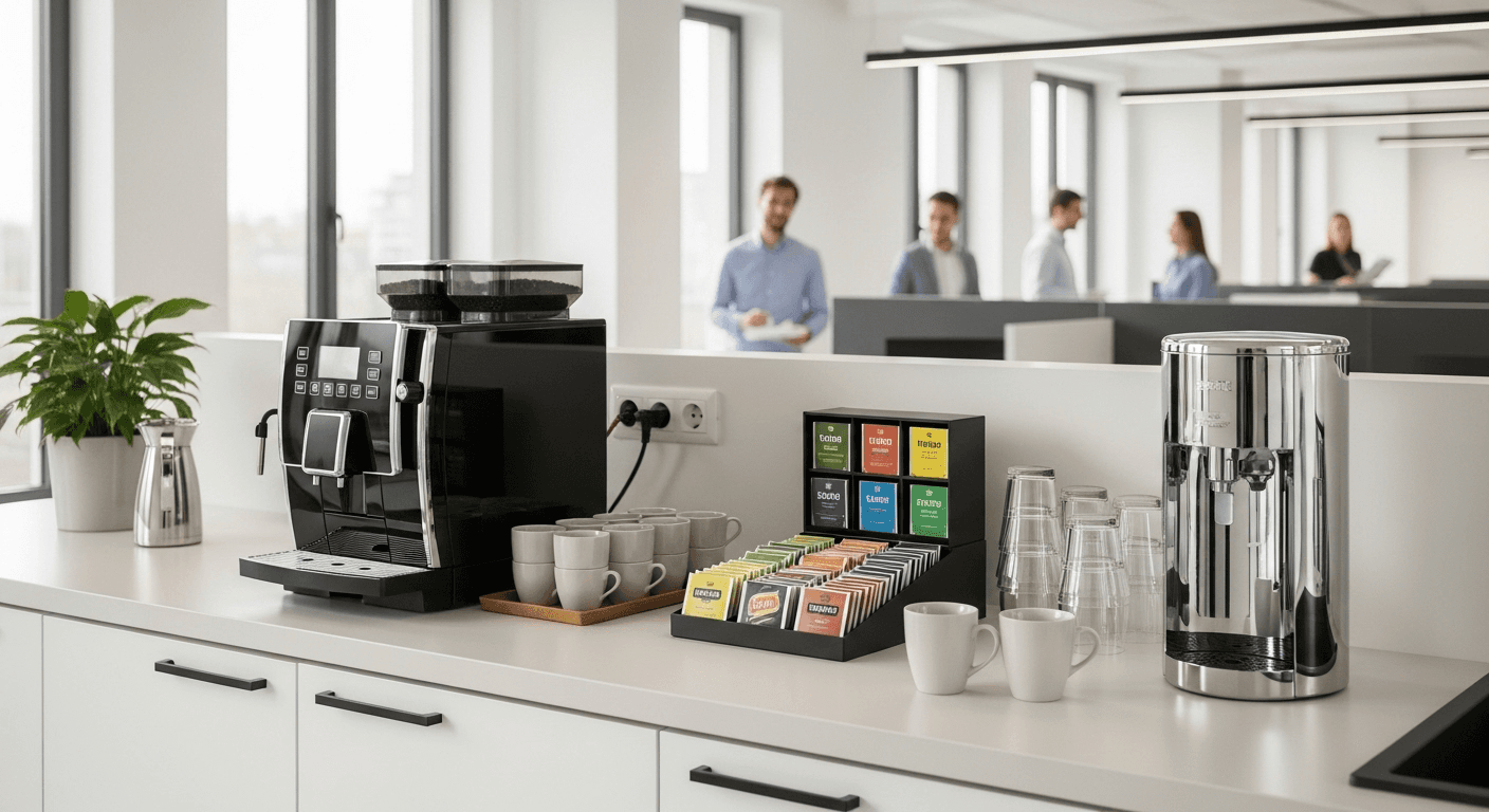 Kawa, herbata i woda w kosztach firmy - przewodnik 2025